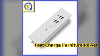 Fast Charge Furniture Power Socket USB C ETL